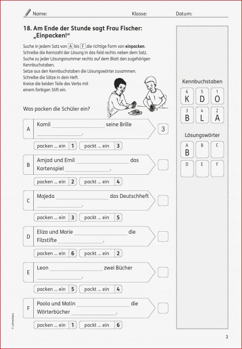 Grundschule Unterrichtsmaterial Daf Daz Kostenlose Arbeitsblätter Und