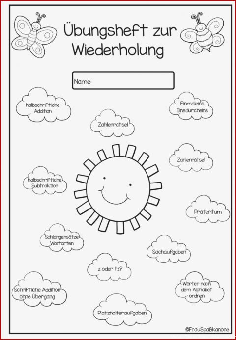 Übungsheft Mathe Und Deutsch Dritte Klasse Kostenlose Arbeitsblätter