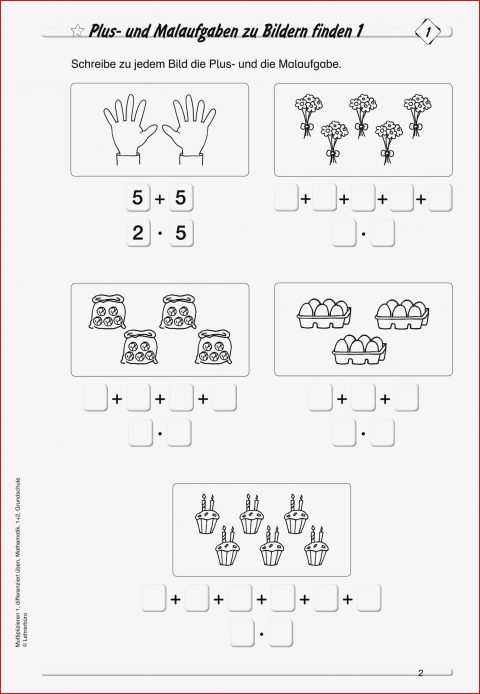 15 Mathearbeitsblätter Der 1 Klasse