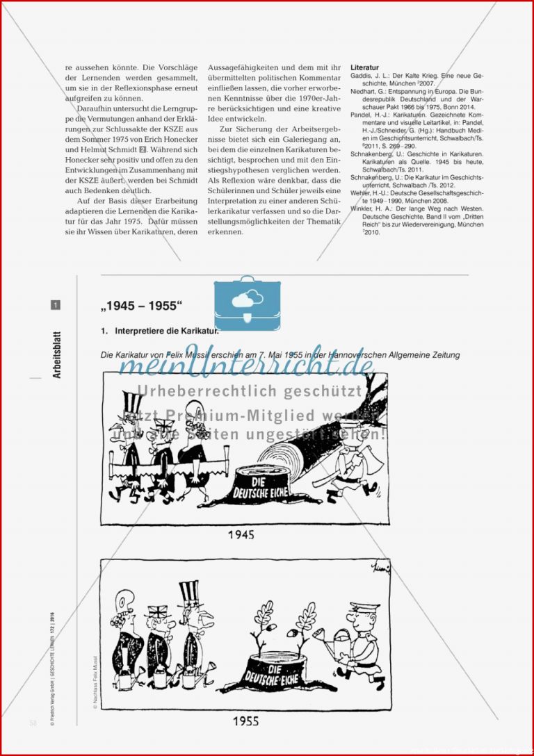 „1945 – 1955“ – 1975 Ein Jahrzehnt deutsch deutscher