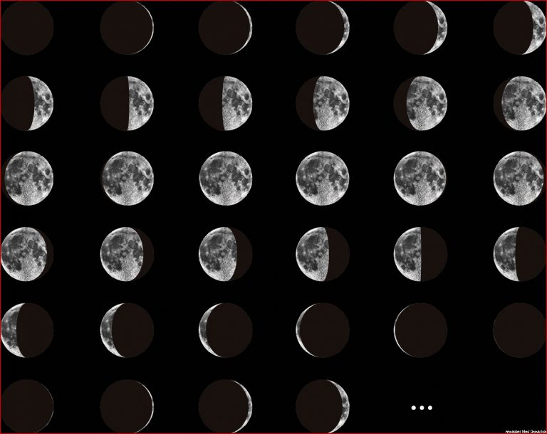 25 Bilder Arbeitsblatt Mondphasen