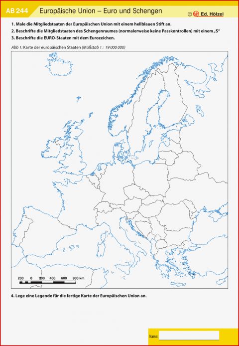 Arbeitsblätter Europäische Union