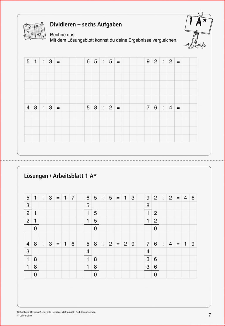 Arbeitsblätter · Grundschule · Lehrerbüro