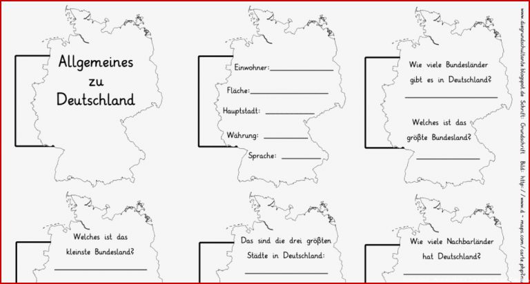 Arbeitsblätter Sachunterricht Klasse 4 Deutschland