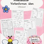 Arbeitsblätter Verben Verbformen üben Differenziert Daz