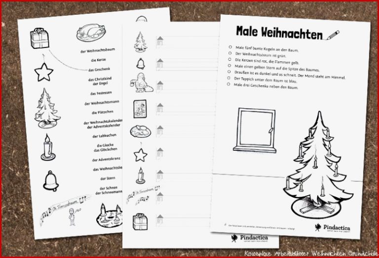 Arbeitsblätter Weihnachten Grundschule Worksheets