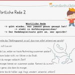 Arbeitsblätter Wörtliche Rede 4 Klasse Worksheets