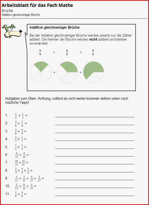 Arbeitsblatt Bruchrechnung Bruchrechnen Aufgaben Zum