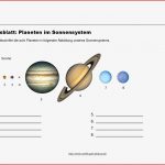 Arbeitsblatt Die Planeten Im sonnensystem