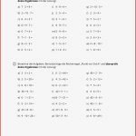 Arbeitsblatt Übungen 1 Punkt Vor Strich Mathematik