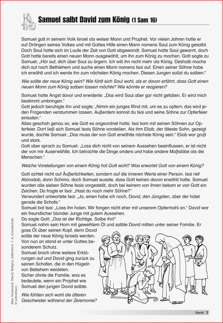 Bibel · Arbeitsblätter · Grundschule · Lehrerbüro