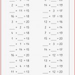 Blitzrechnen 1 Klasse Arbeitsblätter Worksheets