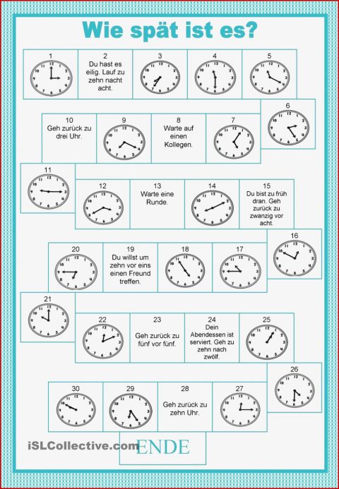 Brettspiele Uhrzeiten