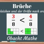 Brüche Vergleichen Brüche Der Größe Nach ordnen