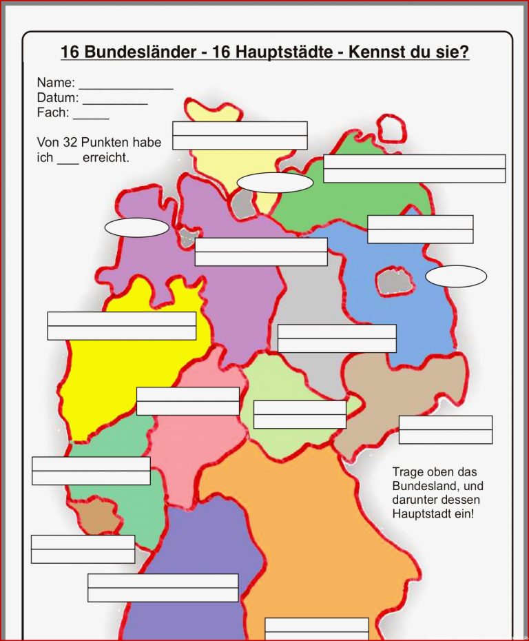 Bundesländer Deutschland Grundschule Quiz Deutschland