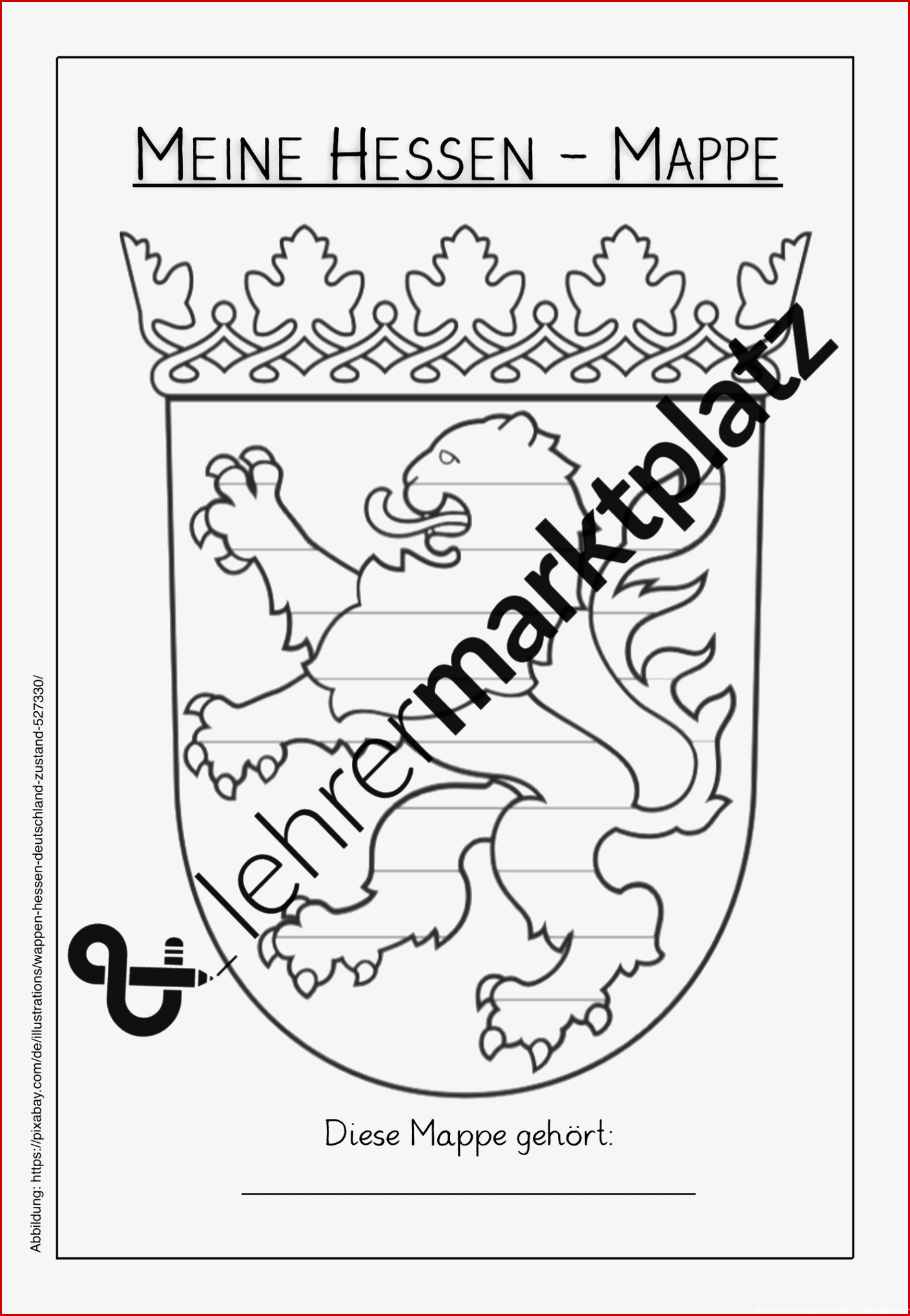 Bundesländer Meine Hessen Mappe – Unterrichtsmaterial In - Kostenlose Arbeitsblätter Und 