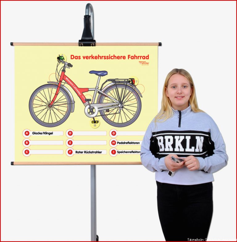 Das verkehrssichere Fahrrad als Lehrtafel ׀ Wiemann Lehrmittel