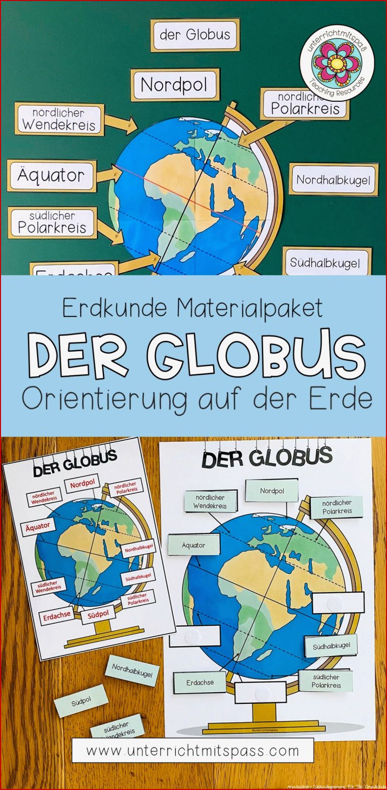 DER GLOBUS Orientierung auf der Erde Materialpaket