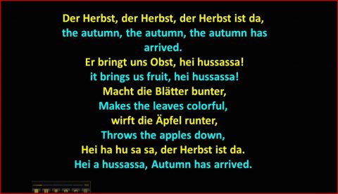 Der Herbst ist Da