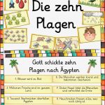 Die 10 Plagen Grundschule Arbeitsblatt David Hoff Schule