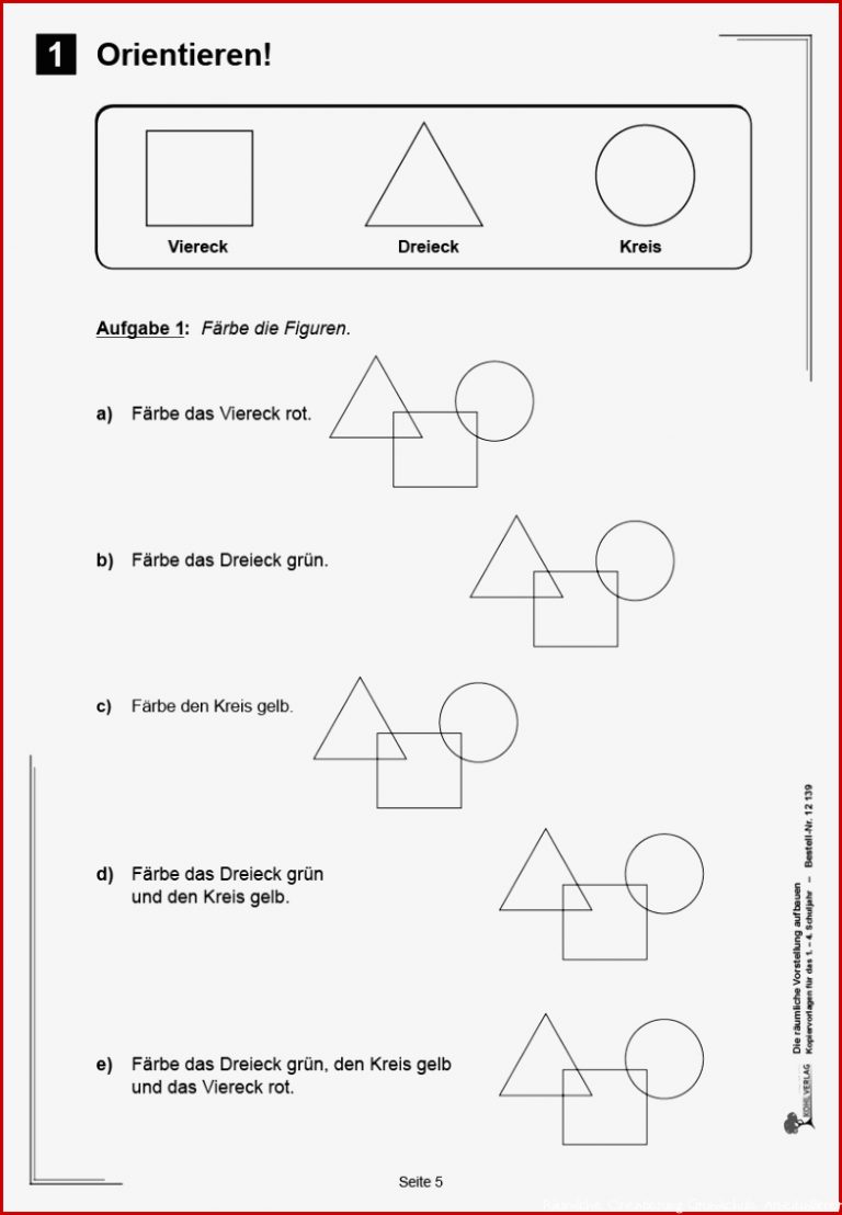 Die räumliche Vorstellung aufbauen PDF ab 6 J 48 S