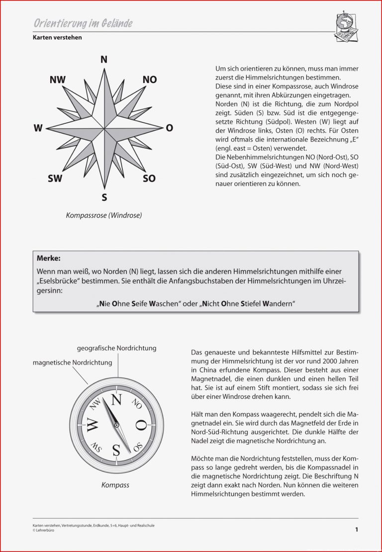 Erdkunde Geografie · Arbeitsblätter · Sekundarstufe I