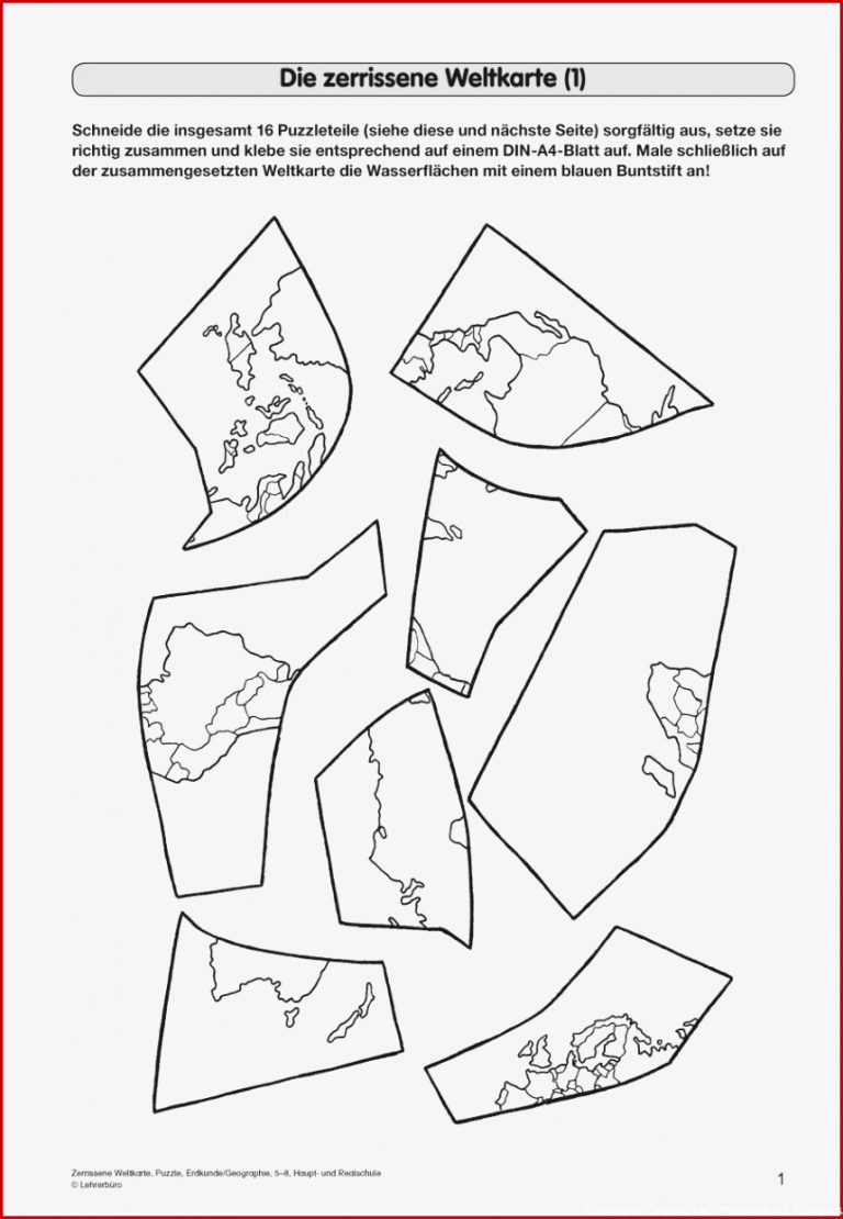 Erdkunde Geografie · Arbeitsblätter · Sekundarstufe I