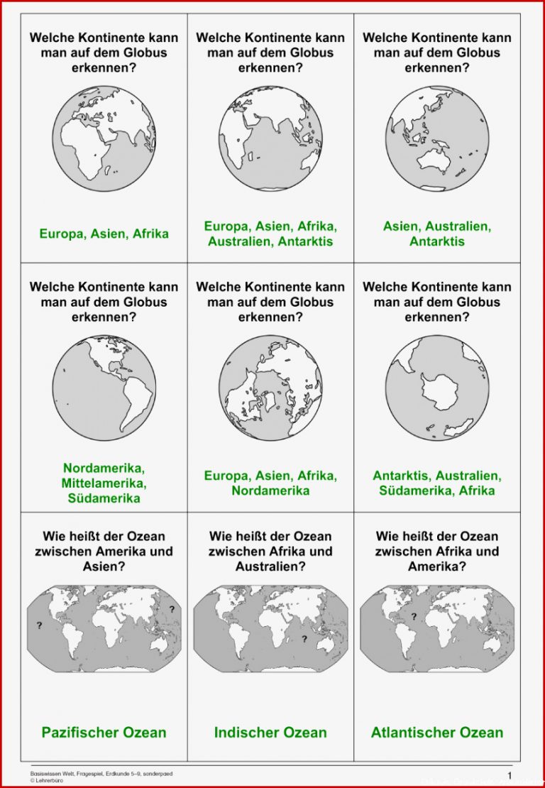 Erdkunde Geografie · Arbeitsblätter · sonderpädagogik