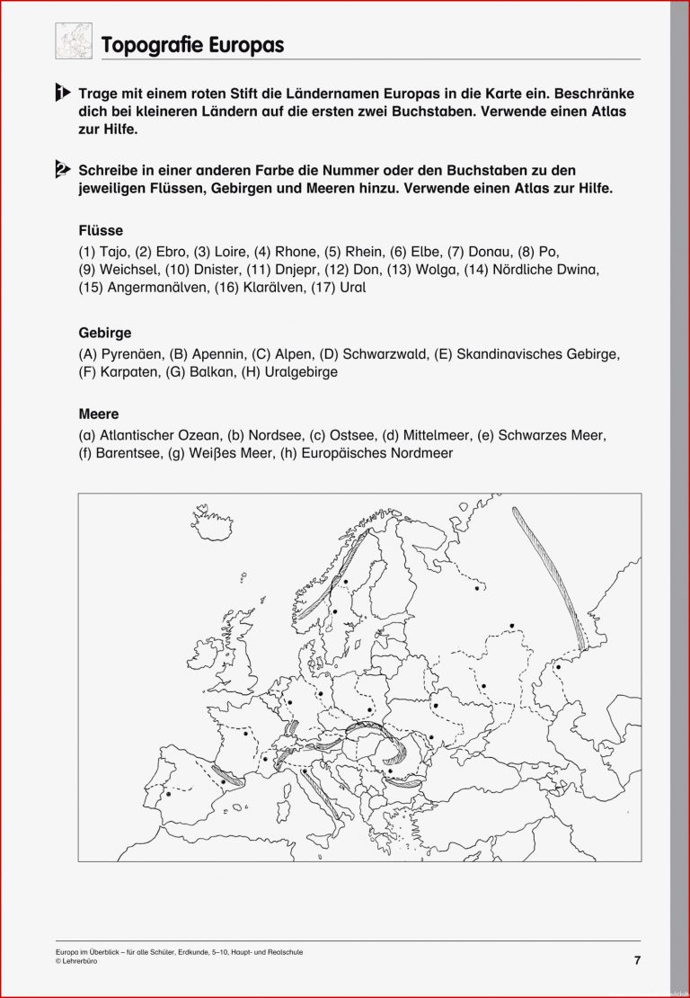 Erdkunde Geografie Inklusion · Arbeitsblätter