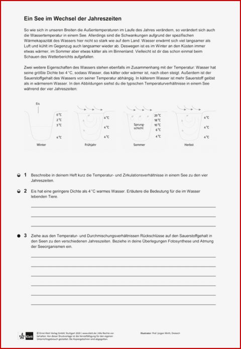 Ernst Klett Verlag Arbeitsblätter Biologie Lösungen