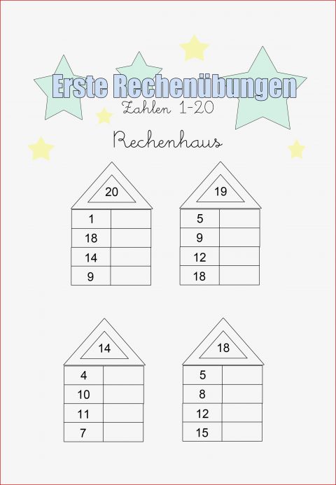 Erste Rechenübungen Zum Ausdrucken