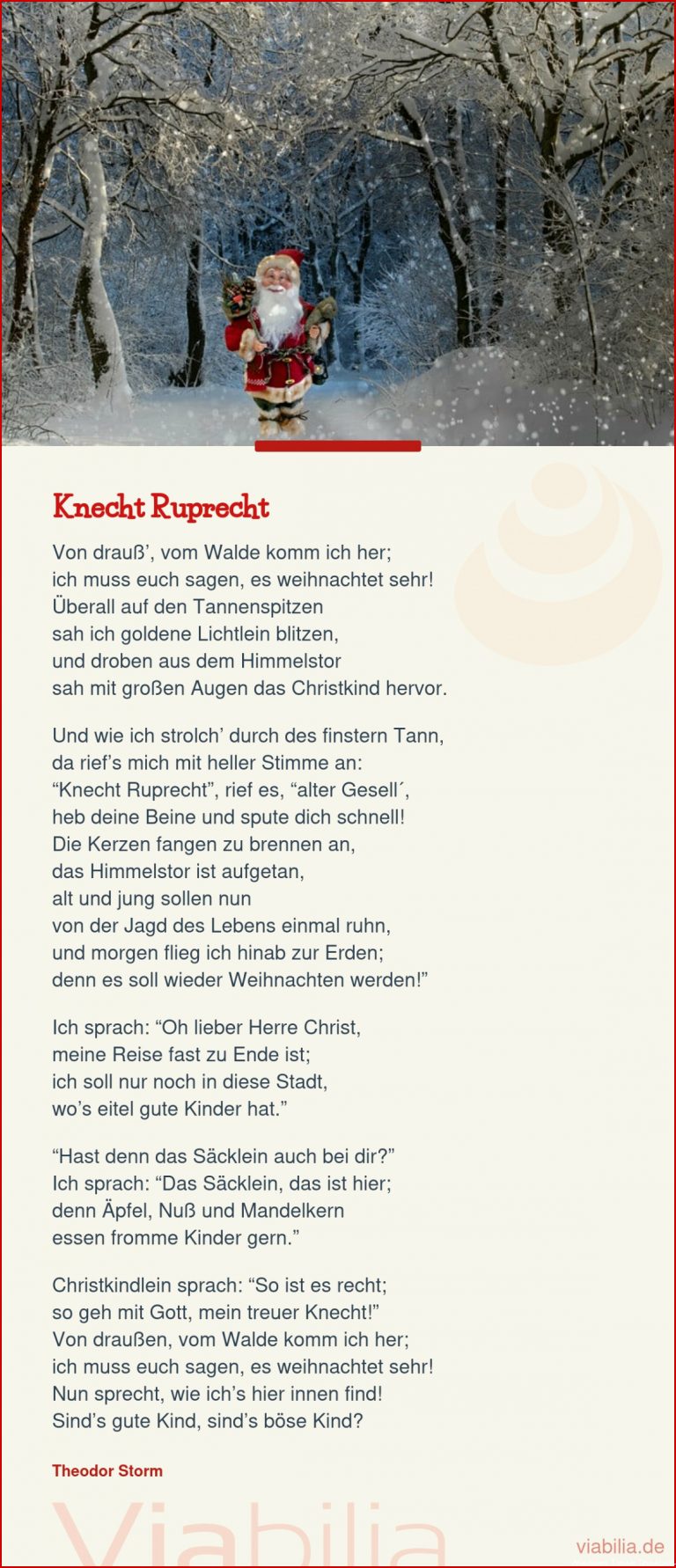 Gedichte Von Theodor Storm Weihnachten