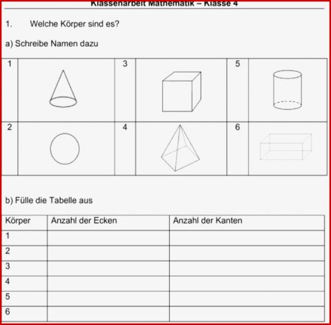 Geometrie Klasse 5 Arbeitsblätter Zum Ausdrucken Worksheets