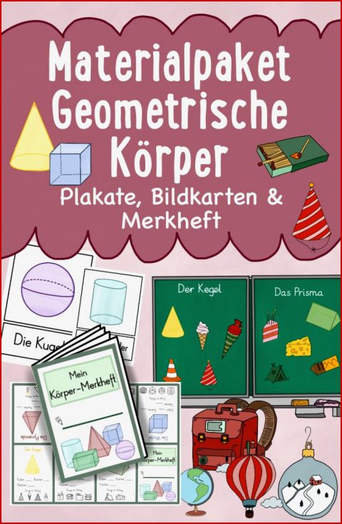 Geometrische Körper Materialpaket – Unterrichtsmaterial