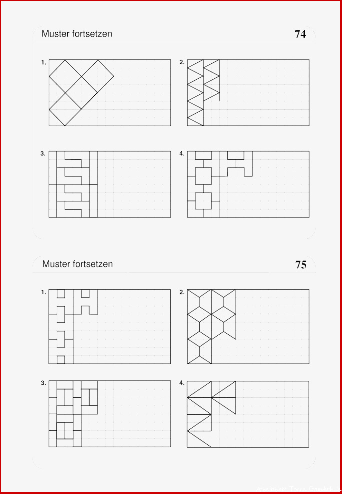 Geometrische Muster Zeichnen Grundschule