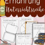 Gesunde Ernährung Unterrichtsreihe Arbeitsblätter Zu Den