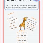 Giraffensprache Grundschule Arbeitsblätter Ronald Jones