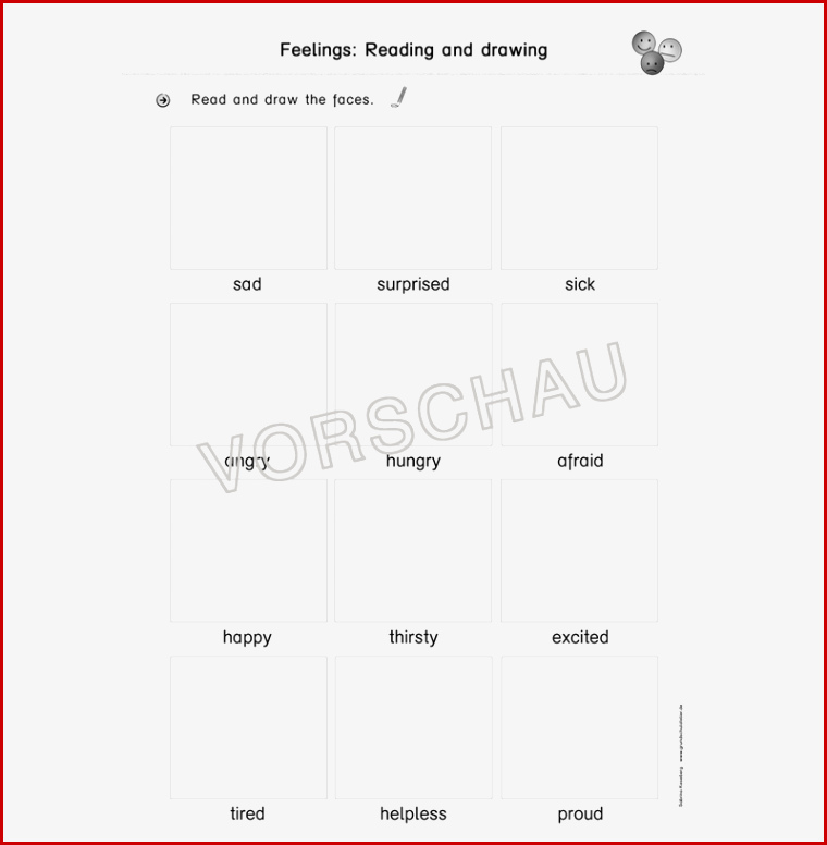 Grundschule Englisch Feelings