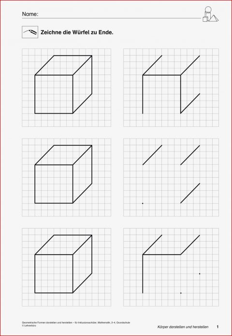 Grundschule Unterrichtsmaterial Mathematik Inklusion Geometrie