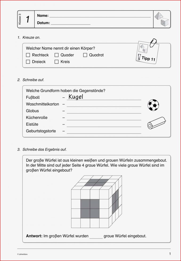 Grundschule Unterrichtsmaterial Mathematik Lernstand