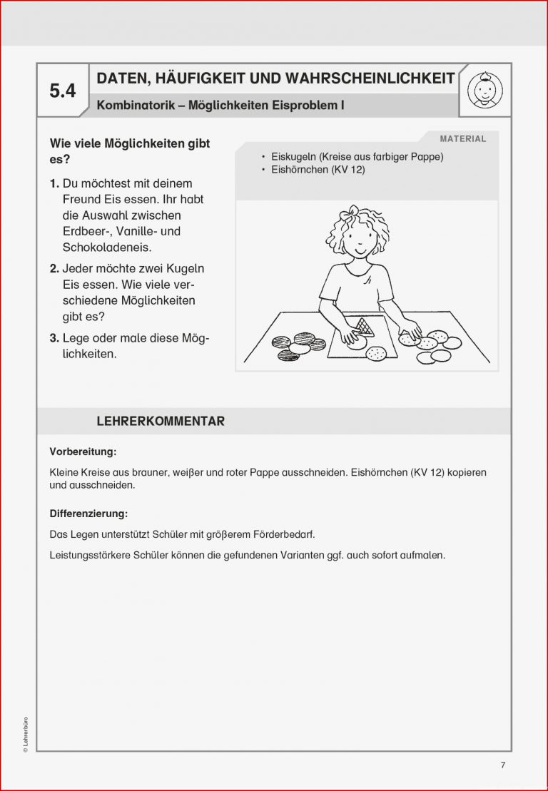 Grundschule Unterrichtsmaterial Mathematik Stochastik