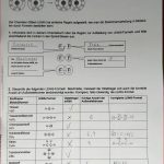 Habe Ich Das Chemie Arbeitsblatt Richtig Ausgefüllt