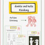 Helle Und Dunkle Kleidung Klasse 1 – Unterrichtsmaterial