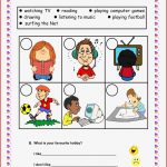 Hobbies Englisch Grundschule Arbeitsblätter Worksheets