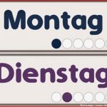 Ideenreise Die Wochentage Auf Deutsch Wortkarten