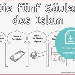 Islamische Ausmalbilder Und Meilensteinkarten Als