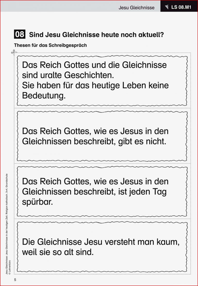 Jesus Lebenslauf Schule