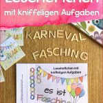 Karneval Fasching Heft Mit Lesetexten Und Kniffeligen