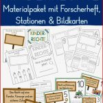 Kinderrechte Materialpaket Mit forscherheft Stationen