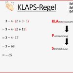 Klaps Regel Klammer Vor Punkt Vor Strich Einfach